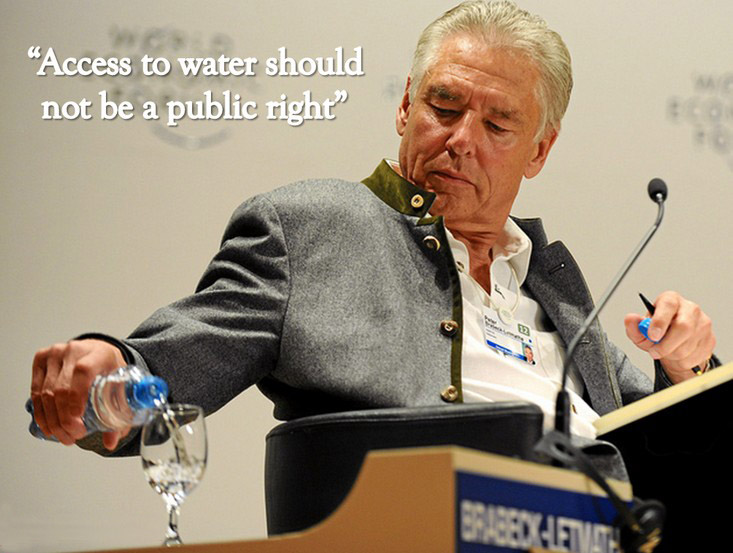 You are currently viewing Η δήλωση του προέδρου της Nestle: Το νερό δεν είναι ανθρώπινο δικαίωμα !