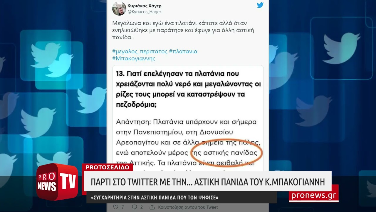 You are currently viewing Πάρτι στο Twitter με την… αστική πανίδα του Κ.Μπακογιάννη